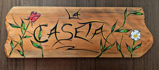 Décorations personnalisées sur bois flotté
