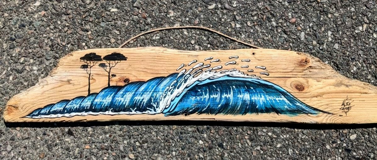 Grandes décorations personnalisées en bois flotté
