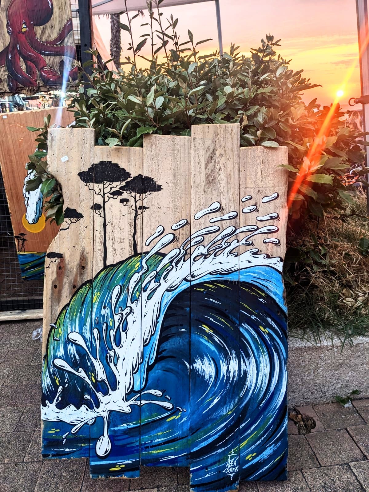 Grandes décorations personnalisées en bois flotté